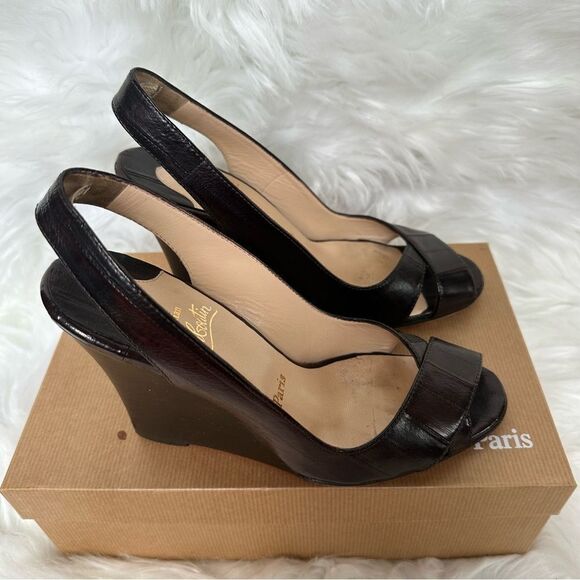 Vintage Louboutin Wedges - Picture 3 of 14